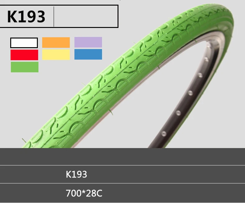 Hot Sale K193 700*28C Bike Tires Colorful Fixie Fixed Gear Bike 28C Road Bicycle Colored Tire