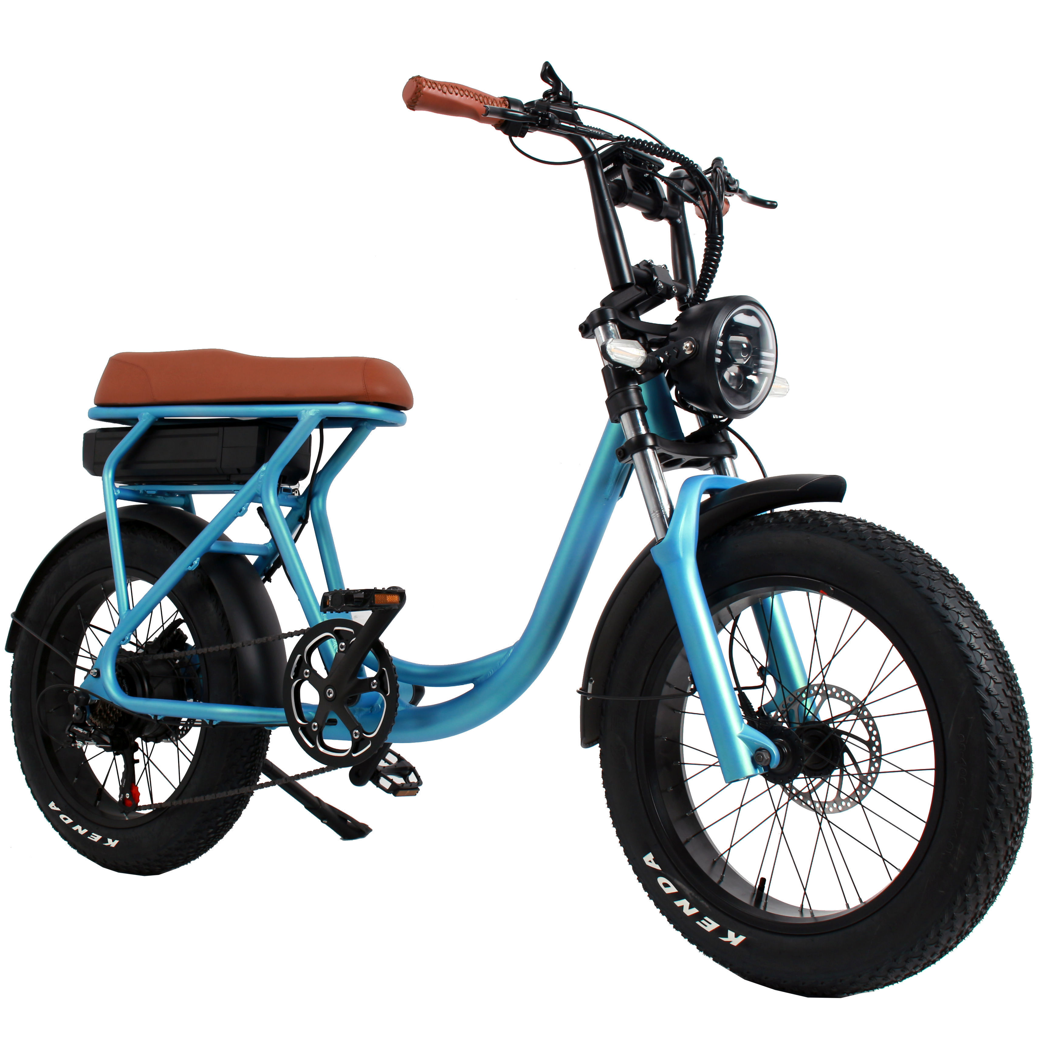 Vintage Fat Electric Bike 48V500W Electric City Bike 20inch * 4.0 Fat Tire Beach Cruiser Electric Bike