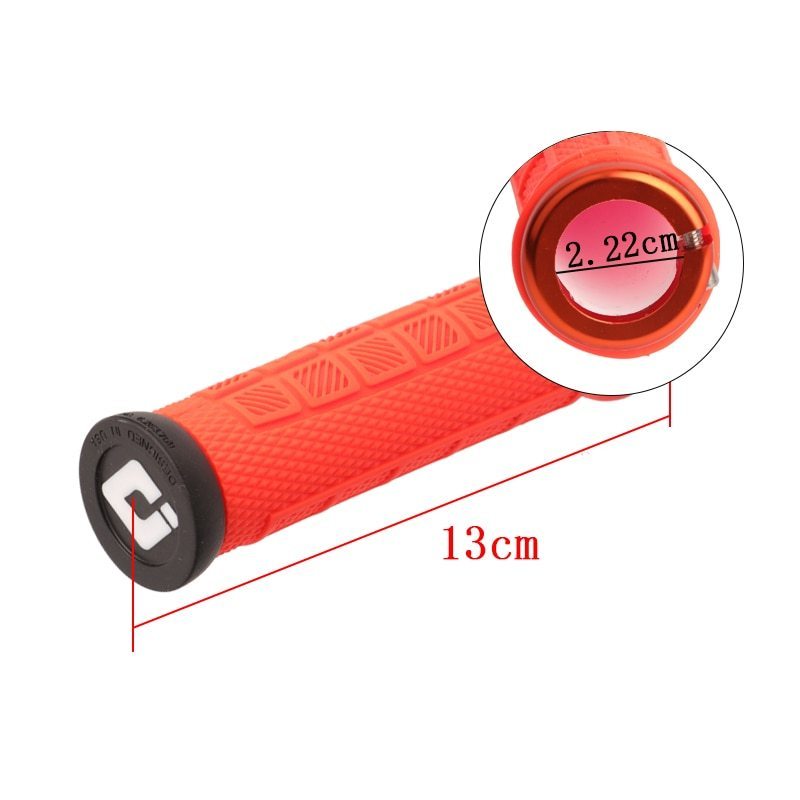 Mountain Bike Handlebar Grips ODI Non Slip Lock on MTB Bicycle Handle Grip Soft Shockproof For BMX Foldable Bicycle