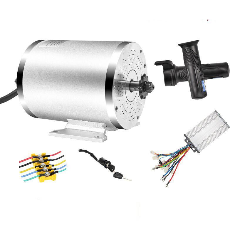 50A 72V 3000w Brushless Motor Controller 2000W 33A Twist Throttle Power Ignition Lock Motor Kit Go Kart Motor Kit