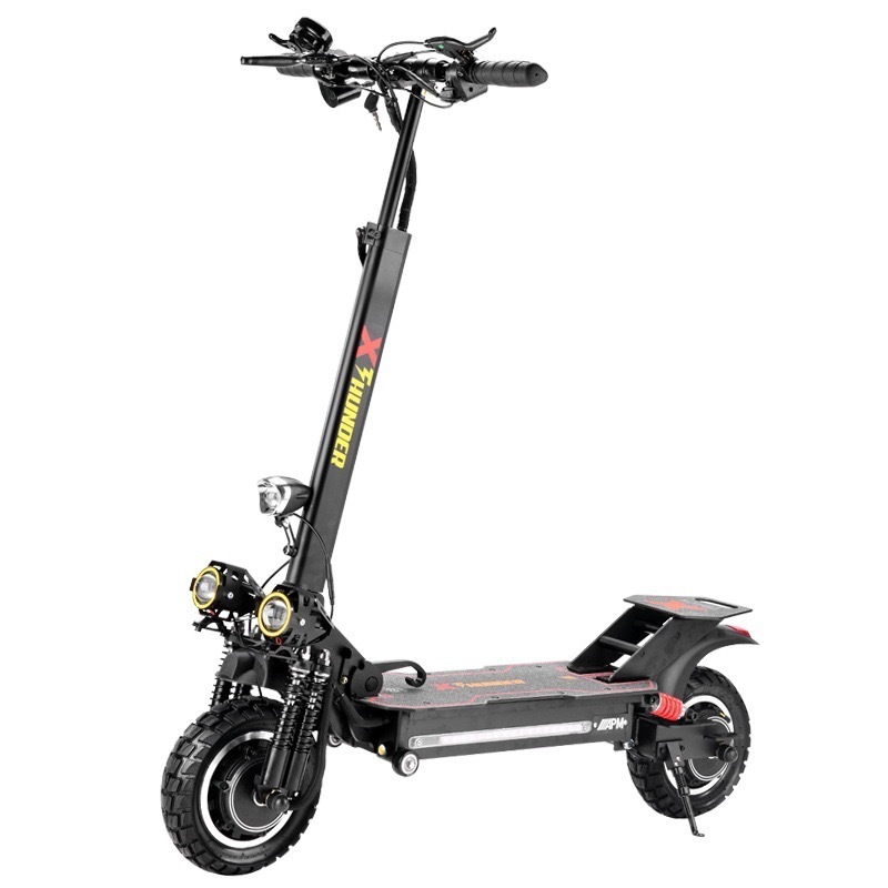 Electric Bike Scooter Aluminum Alloy Double Drive Dual Motor 1200W Folding Two Wheel Outdoor Scooter