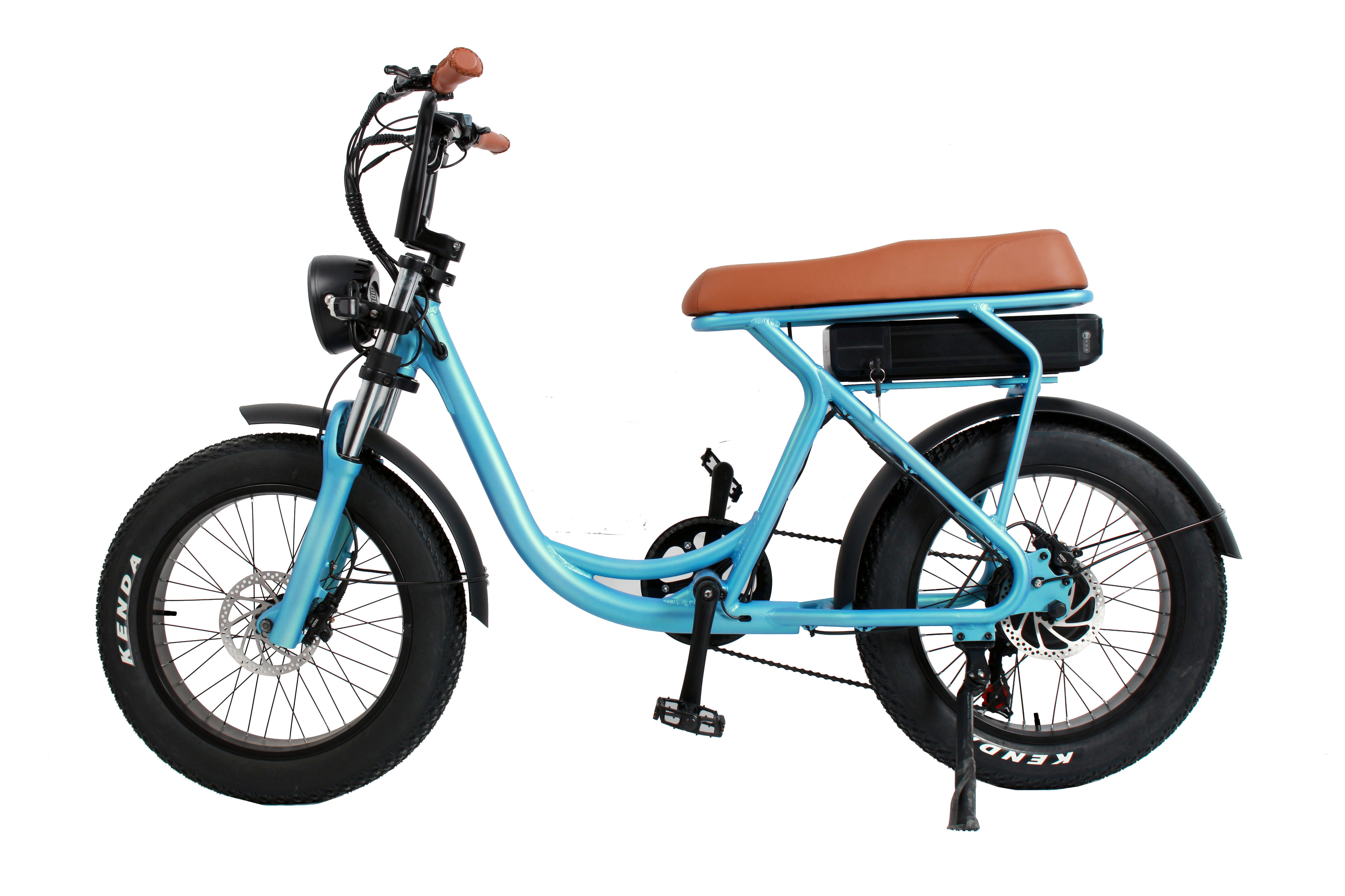 Vintage Fat Electric Bike 48V500W Electric City Bike 20inch * 4.0 Fat Tire Beach Cruiser Electric Bike