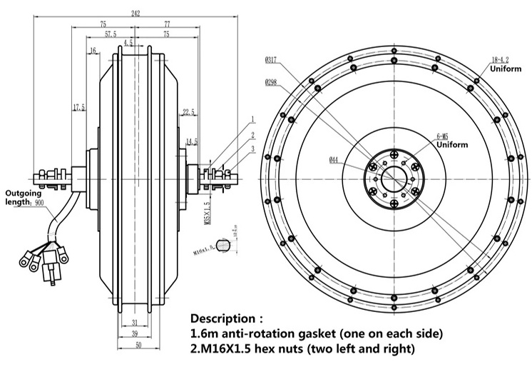 High Performance QS273 V3 Electric Bicycle Bike Hub Motor Ebike Kit 8000w E Conversion Kit With Sabvoton Controller