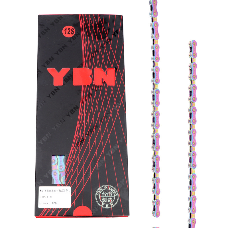 YBN Bicycle Chain Hollow 116 126 Links 8 9 10 11 12 Speed MTB Road Bike Chain Compatible With SHIMANO