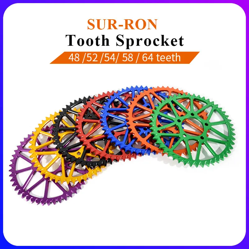 SURRON E-bike Off-road Dirtbike Motorcycle Accessories 48T 52T 54T 58T 64T Tooth Plate Sprocket For SUR-RON Light Bee X