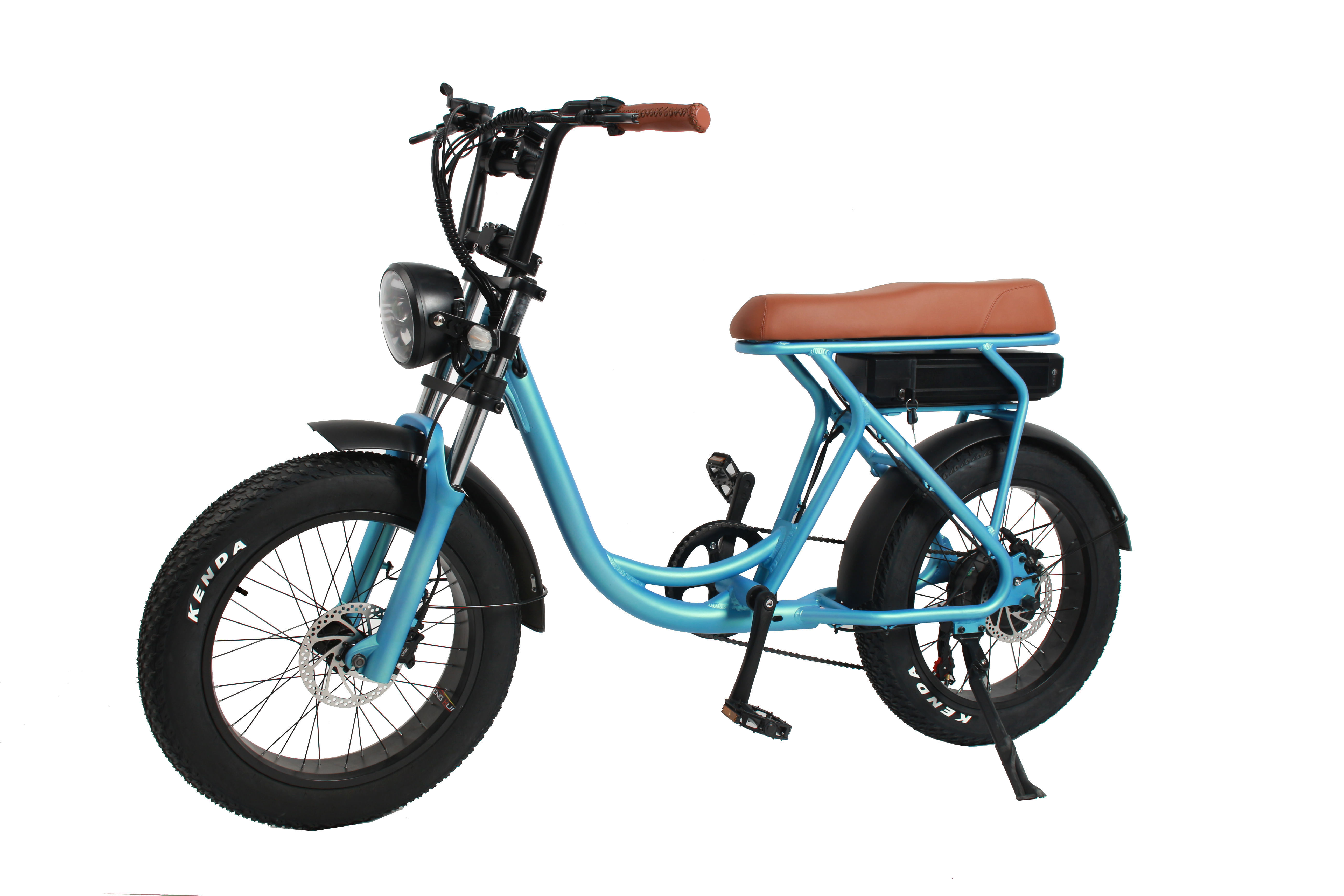 Vintage Fat Electric Bike 48V500W Electric City Bike 20inch * 4.0 Fat Tire Beach Cruiser Electric Bike