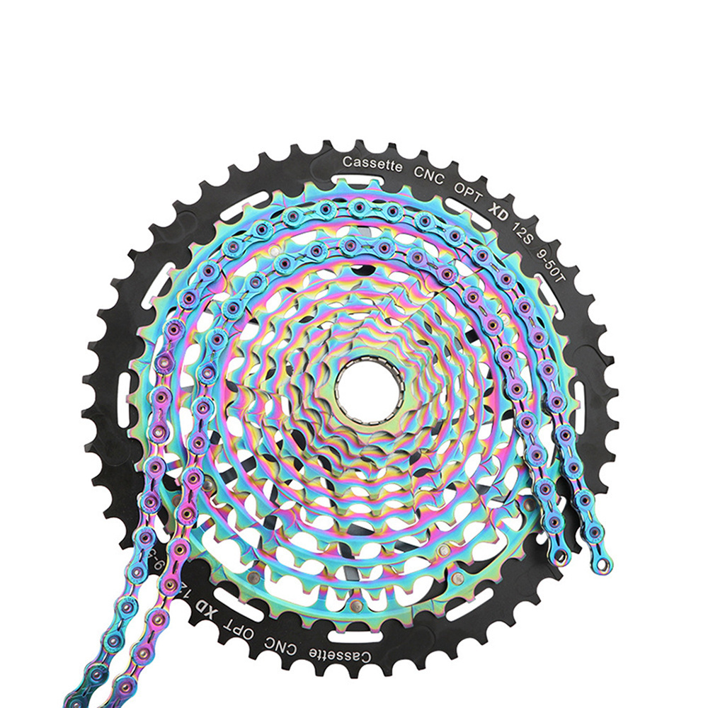 High Quality SUMC 8 9 10 11 Speed Bike Shift Gold Rainbow X8 X9 X10 X9SL X10SL X11SL MTB Road Folding Bike Bicycle Chain