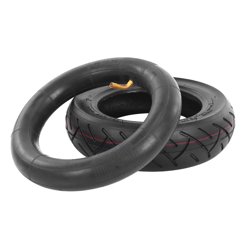 CST Inner Outer Tube Tire E Scooter Tire 10x2.50 Wheels with Bent Valve Electric Scooter Tyre