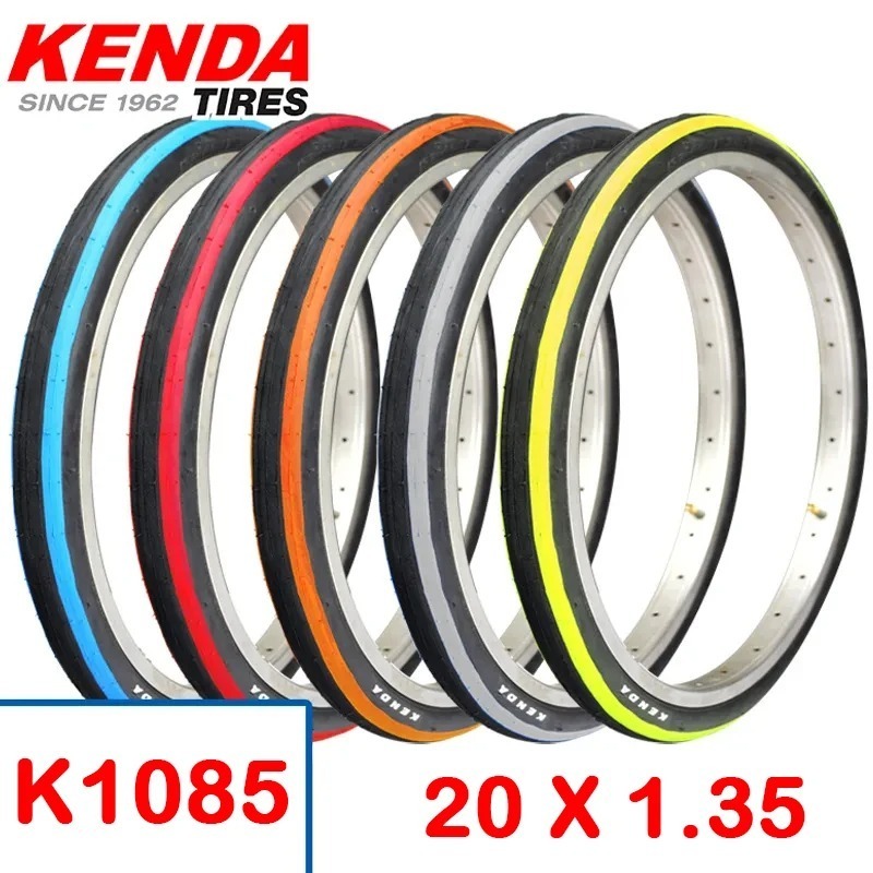 K1085 BMX Bike Tire 20 * 1.35 Fold Road Bicycle Tires multi color Low resistance Bicycle Accessories