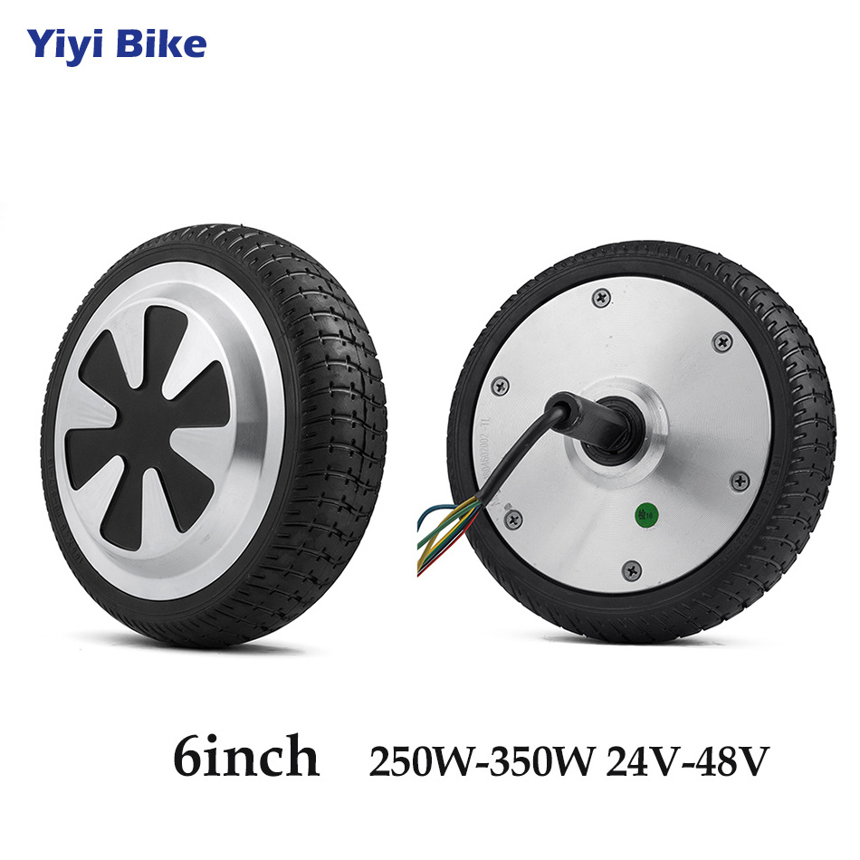 6 Inch Ebike DC Motor 250W 36V Hub Brushless Motor Self-Balancing Drift Car Motor Wheel Electric Scooter Conversion Kit