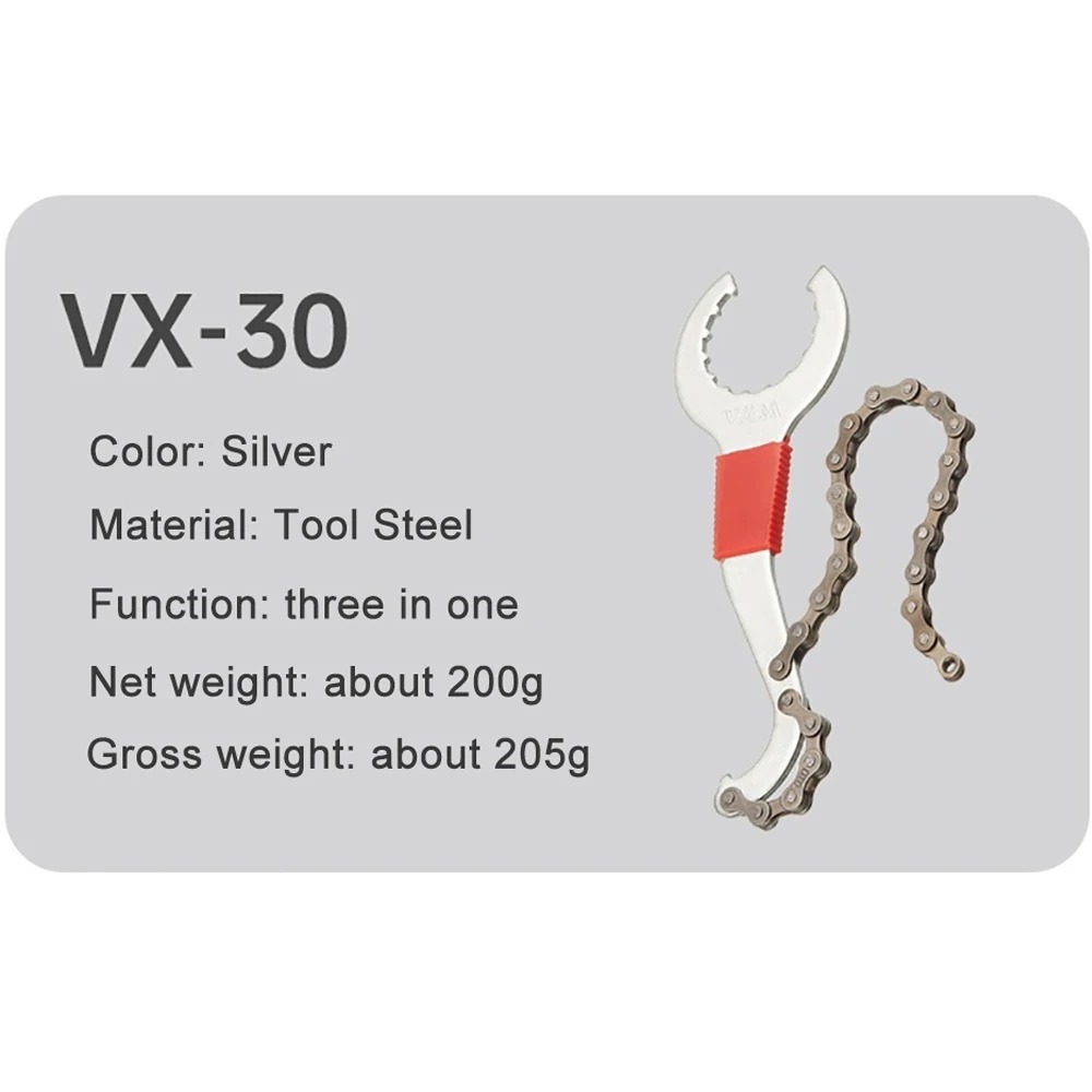 VXM Bicycle One Axis Fixed Wrench Cassette Flywheel Disassembly Wrench Tail Hook Wrench Three-in-One Tool bike multitool