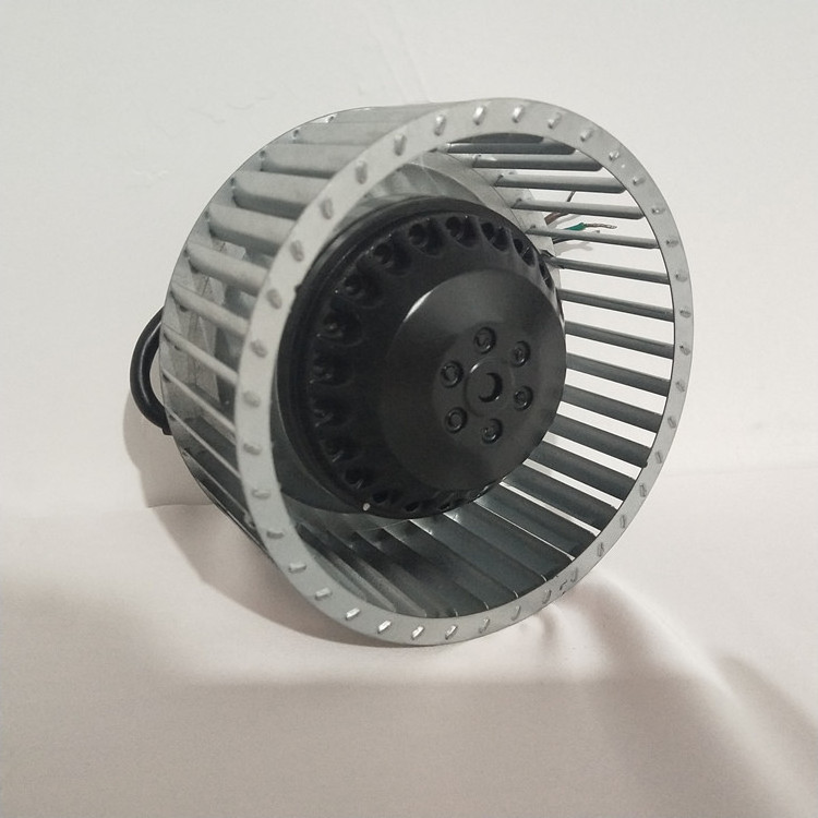 220V Duct Ventilation Exhaust Fan Backward Curved Centrifugal Air Inlet HVAC Blower Wheel Stainless Steel Blades Bearing Core