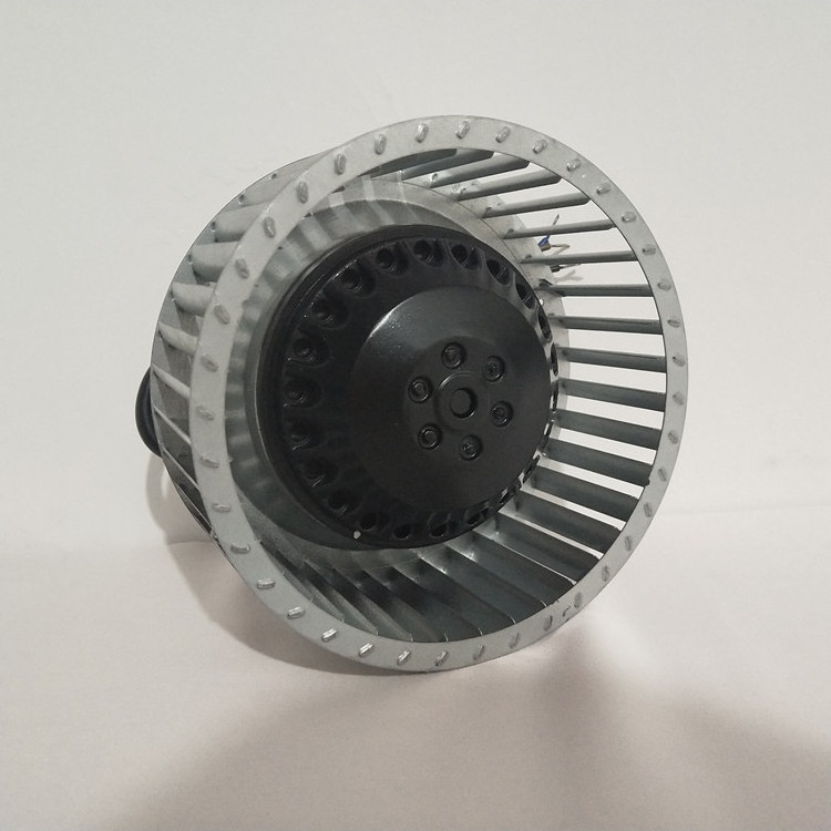 220V Duct Ventilation Exhaust Fan Backward Curved Centrifugal Air Inlet HVAC Blower Wheel Stainless Steel Blades Bearing Core