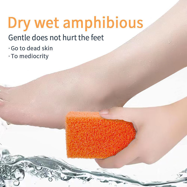 Wholesale high quality PU foam pumice sponge foot scrubber foot scrub foot care pumice sponge