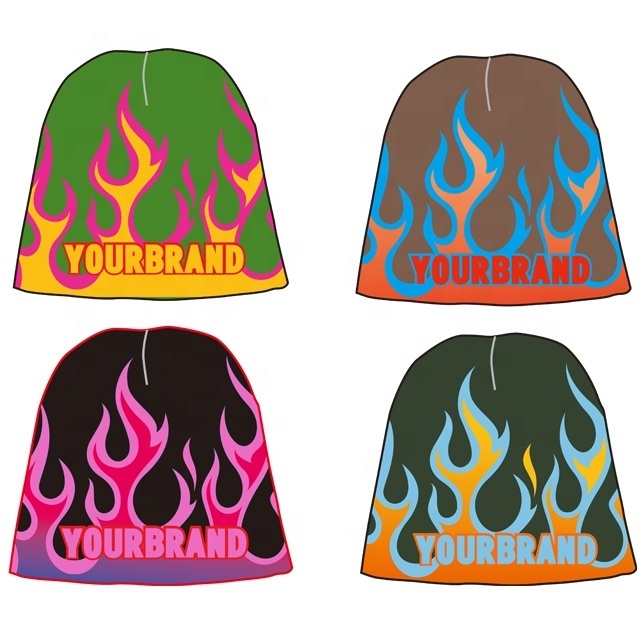 low moq beanie High quality customized winter beanie hats 100% acrylic beanie with satin inside embroidery  hats custom l