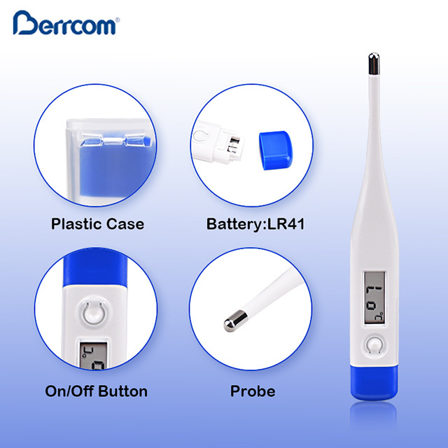 LED Clear Display Clinical Digital Thermometers with Ce