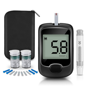 High quality Large screen 3 in 1 digital medical non invasive diabetic blood glucose sugar monitor meter