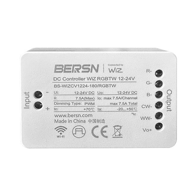 RGBTW Bridge Box 12-24V DC Controller  Dimmable 5 channel outputs DC Control LED Driver for Led Strip Light with CE FCC ROHS