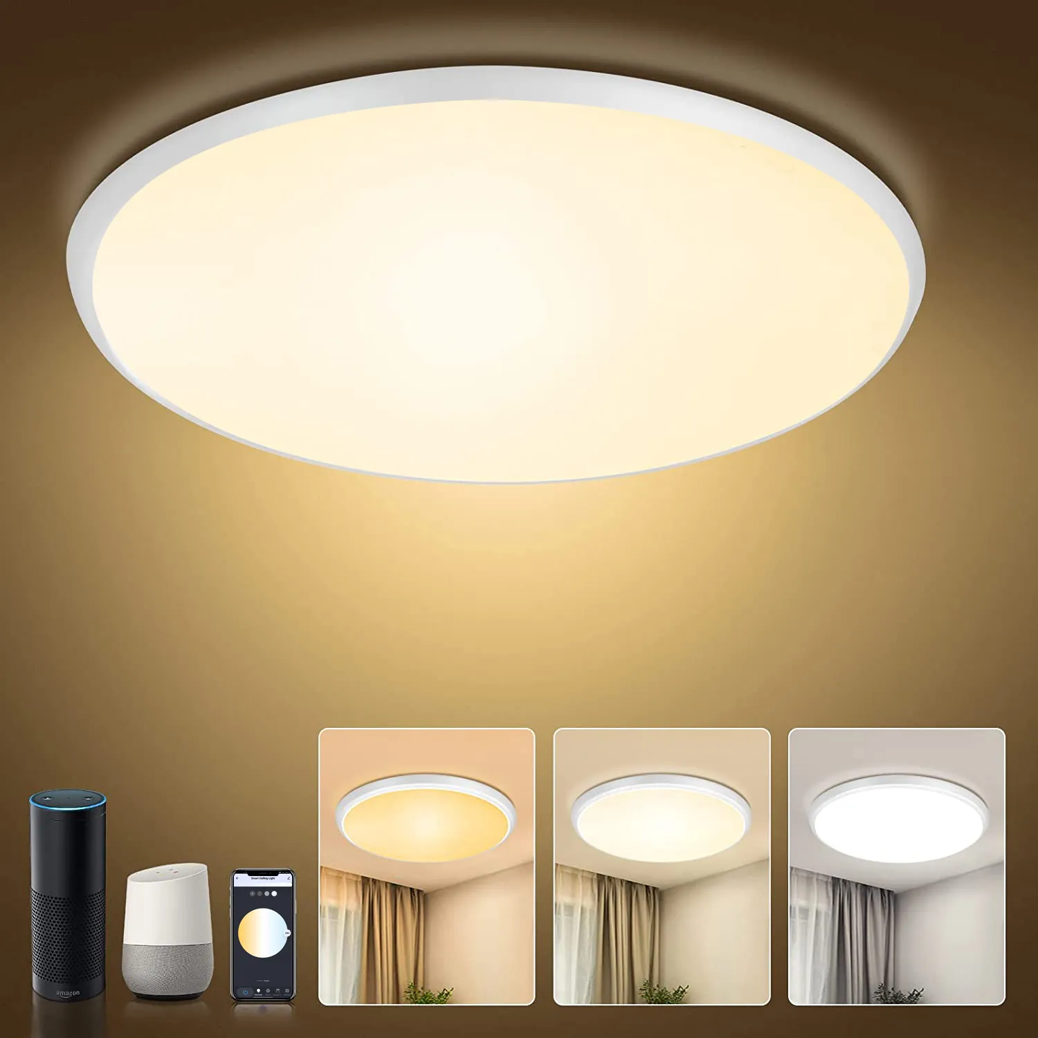 9W RGB CCT Surface Recessed Ceiling Rgbcw  Led Down Lights Smart LED Downlights for Smart Home Lighting with CE ROHS