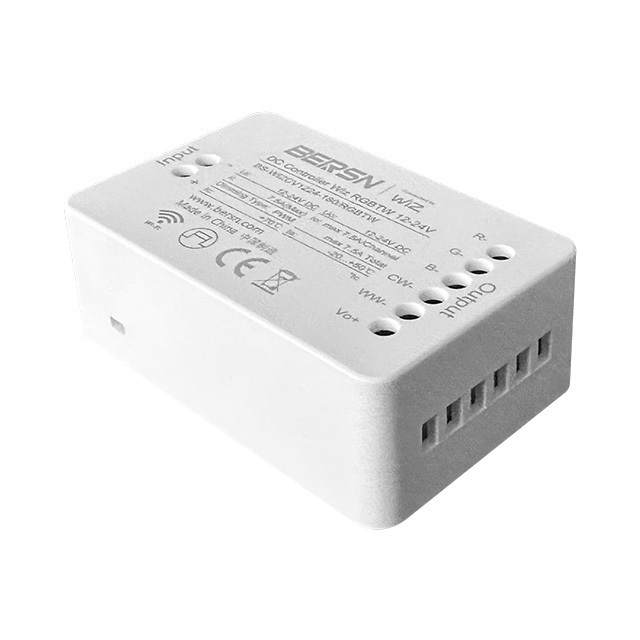 RGBTW Bridge Box 12-24V DC Controller  Dimmable 5 channel outputs DC Control LED Driver for Led Strip Light with CE FCC ROHS