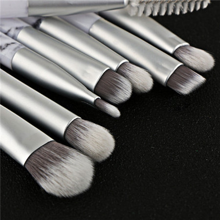 12/15pcs go pro high quality marble makeup brushes with marble PU bag hot sell private label make up brush set