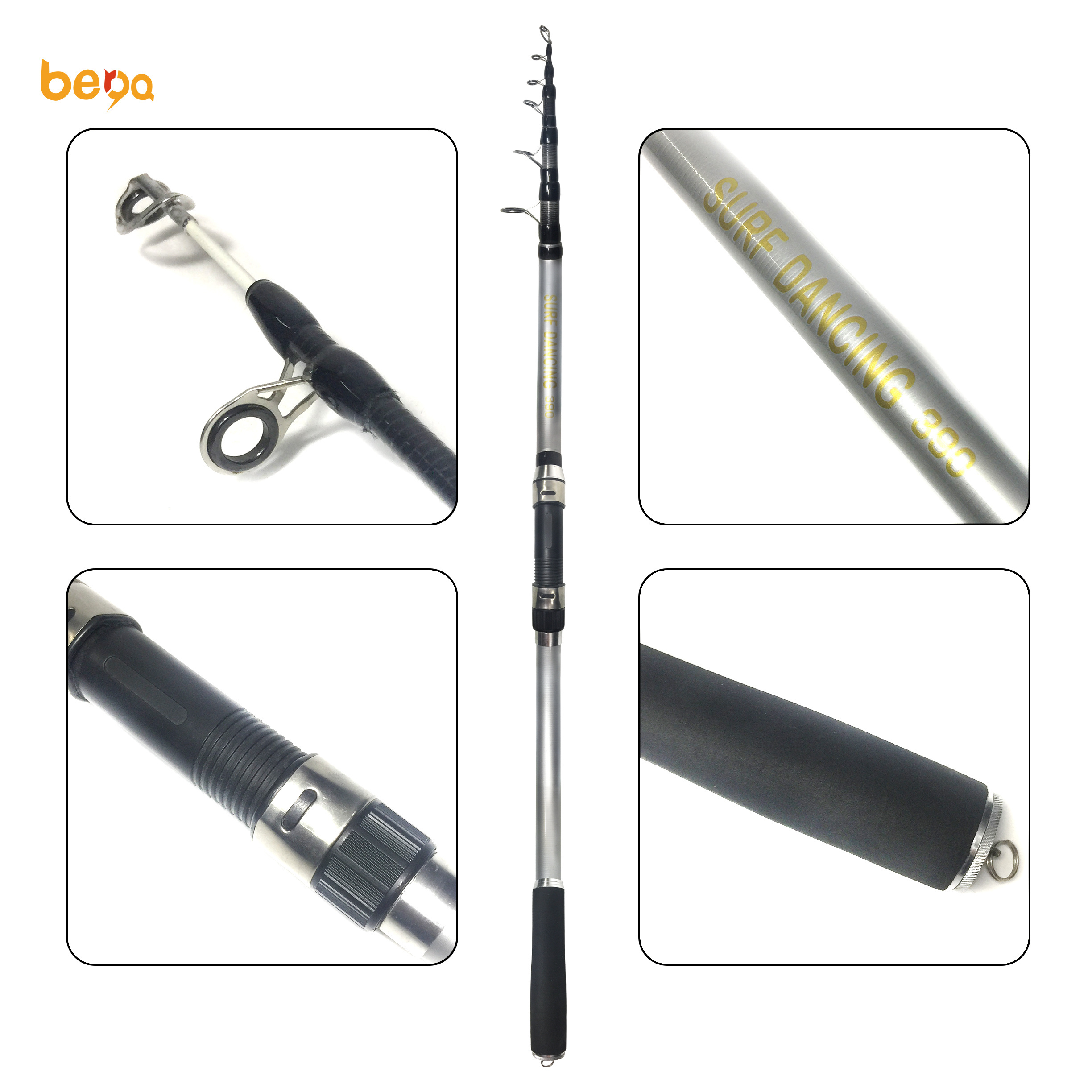 2.7m-4.5m telescopic 100-300g  surf casting fishing rod Carbon Super Hard casting sea boat fishing rod