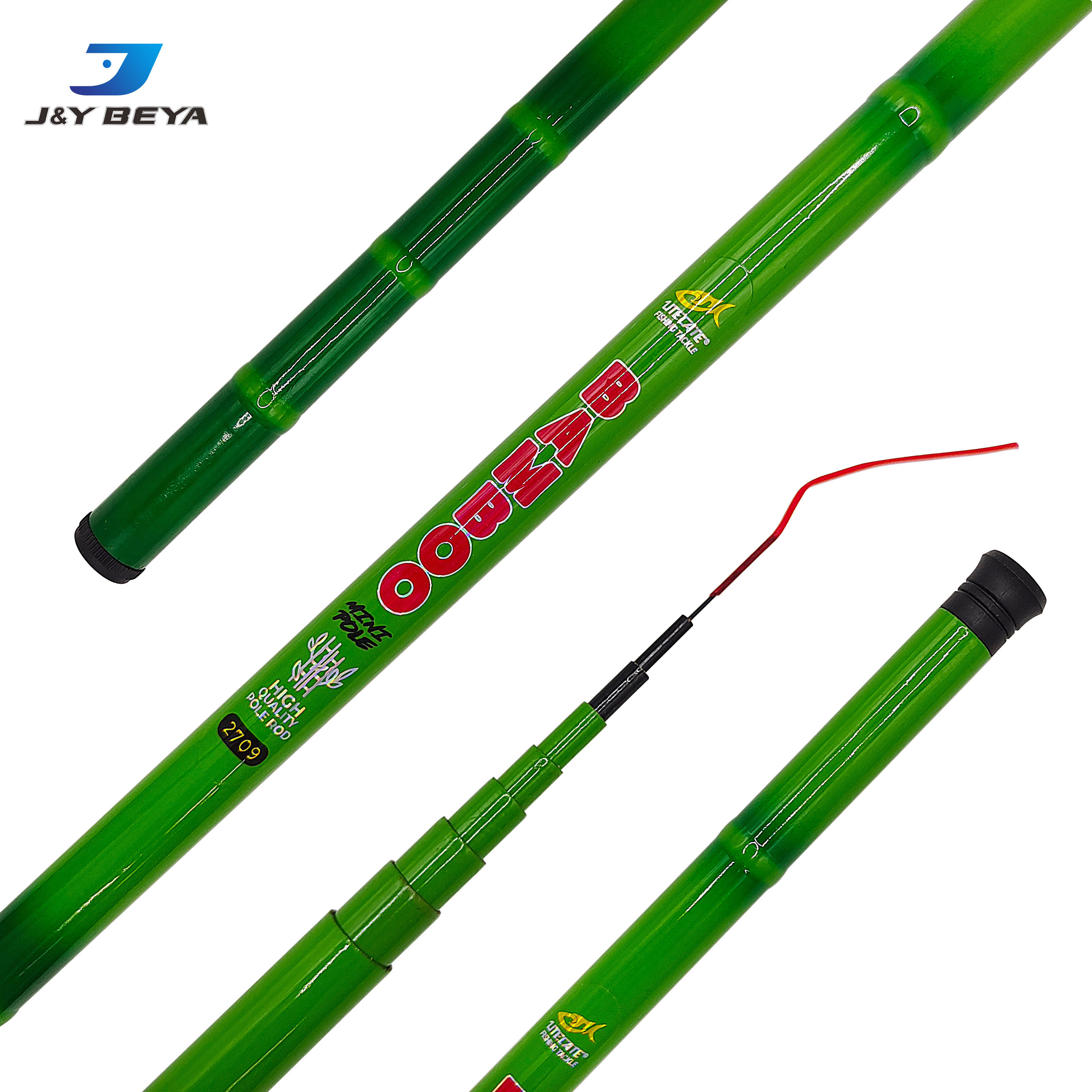 1.8M-3.6M Pocket super short fishing rod hand rod glass fiber mini fishing rod