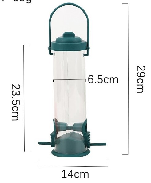 Hummingbird Feeder Flower Bird Feeder for Outdoor Wild Bird Feeder with 2 Feeding Ports for Outdoor Garden Tree Yard