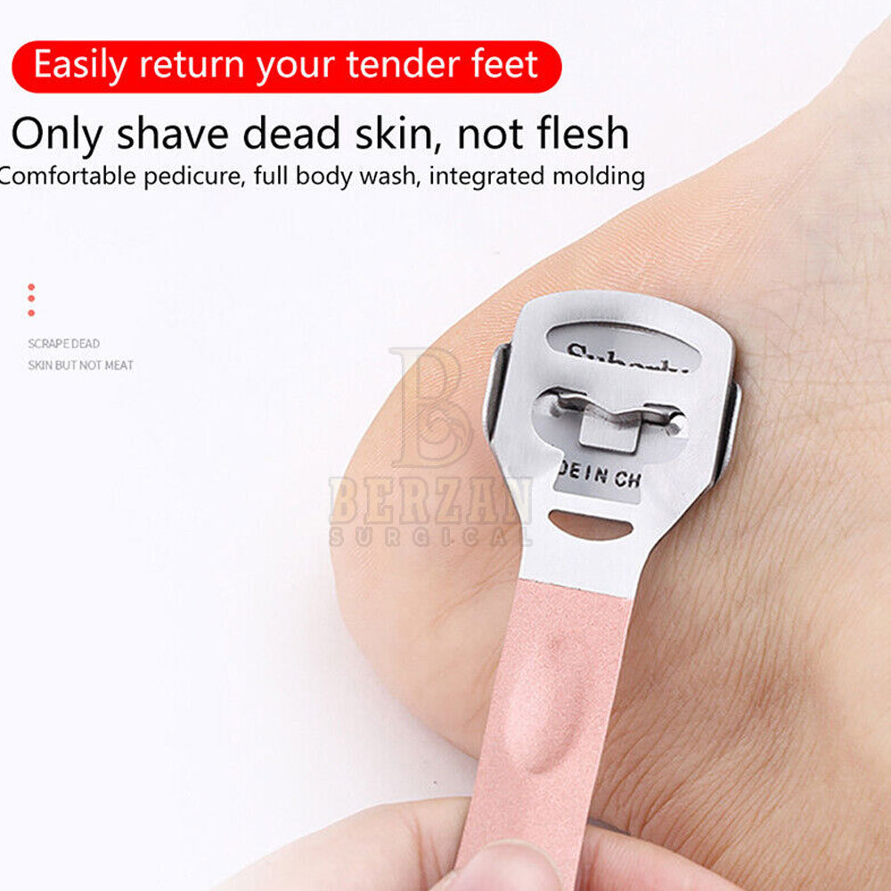 Handle Foot Scraper with Blades Skin Callus Remover Trimmer Feet Shaver High Quality Best Plastic Callus Eliminator