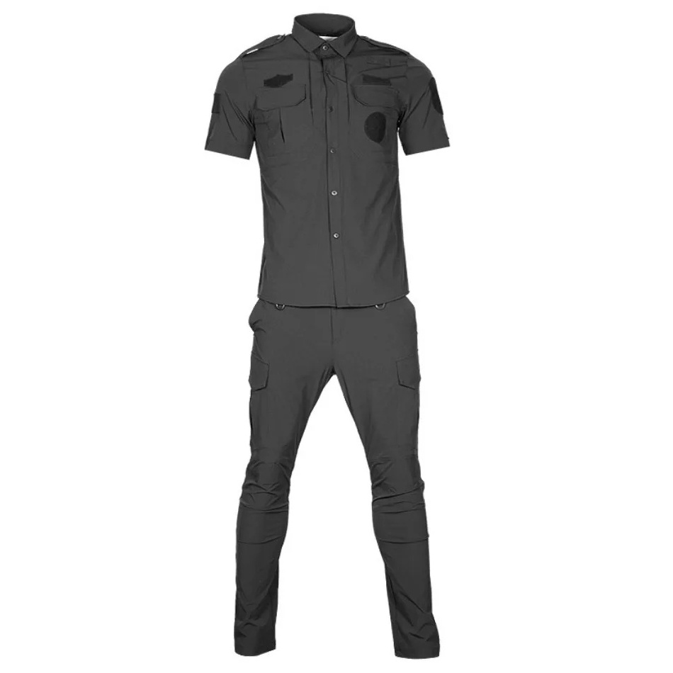 Hot Selling Customize Security Uniform Set Guard Security Officer Uniforms Shirts Pants Security Uniforms for Men & Women