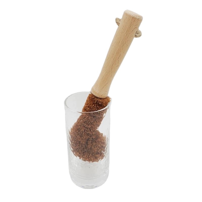 Eco natural water bottle palm coconut bottle brush