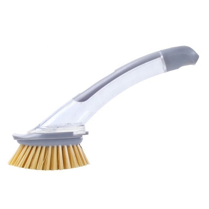 dish washing brush with soap dispenser household