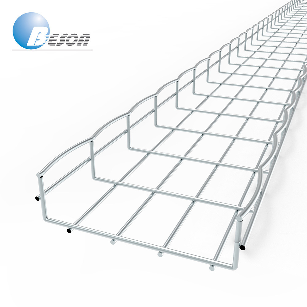 Galvanised Wire Mesh Basket Cable Trays (Straight or Cablofil Type o OEM)