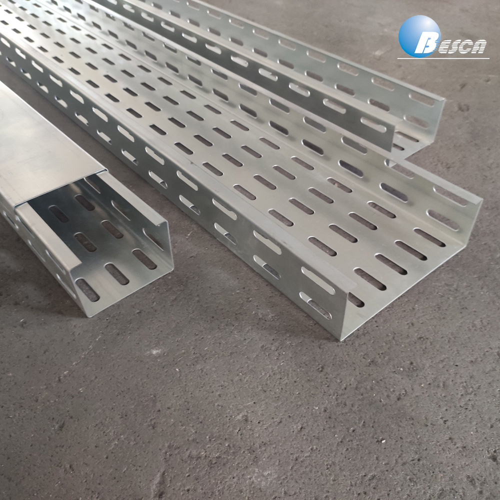 HDG Hot Dip Galvanized Perforated Cable Tray Trough Type CE UL