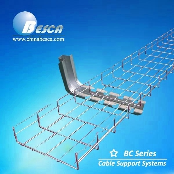 Electrical Zinc Coated Wire Mesh Cable Tray And Cable Management