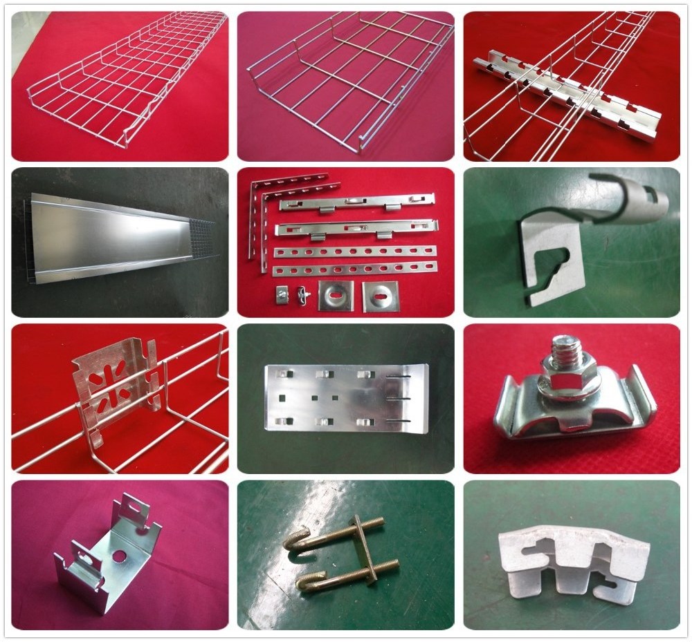 Galvanised Wire Mesh Basket Cable Trays (Straight or Cablofil Type o OEM)