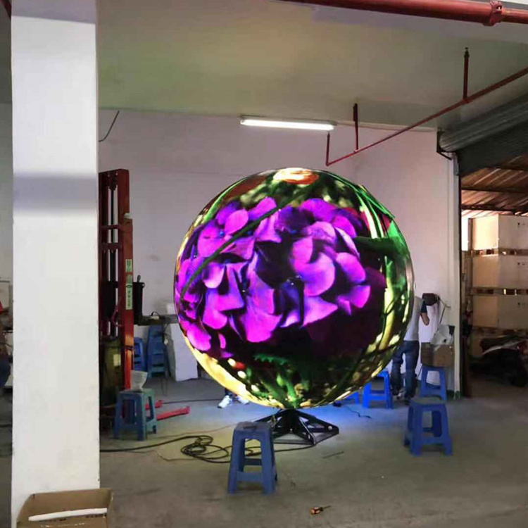 Full Color 360 Degree ball led display Led Video Sphere/Sphere Display screen full color sphere ball led display