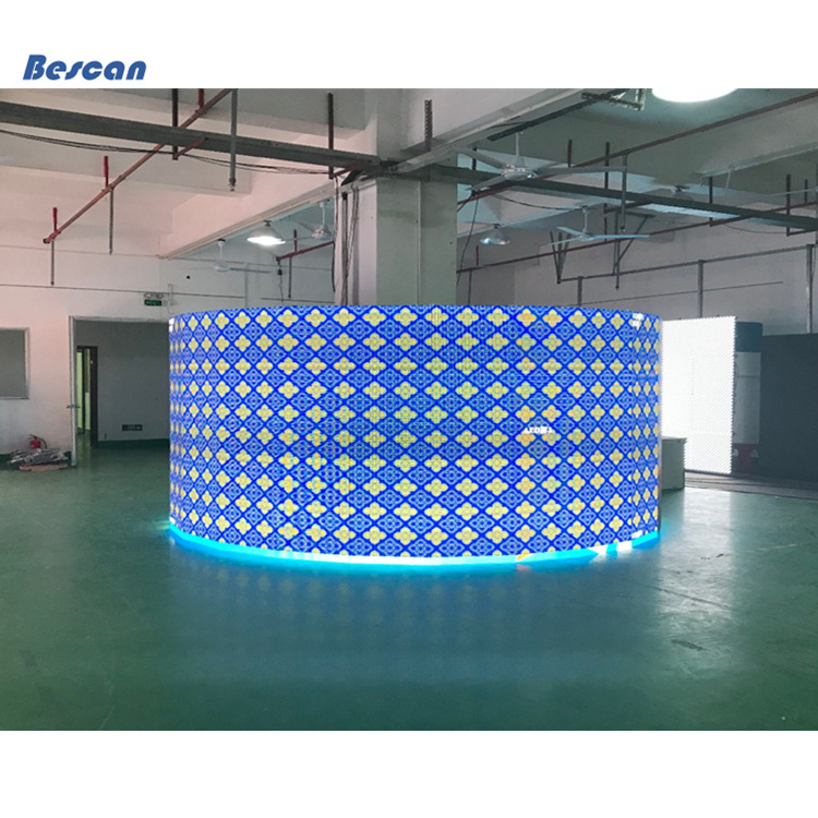 Flexible curved LED video wall P1.9 P2.6 P2.97 P3.91 P4.81 Stage Rental Background Curve-able LED Panel Display Screen