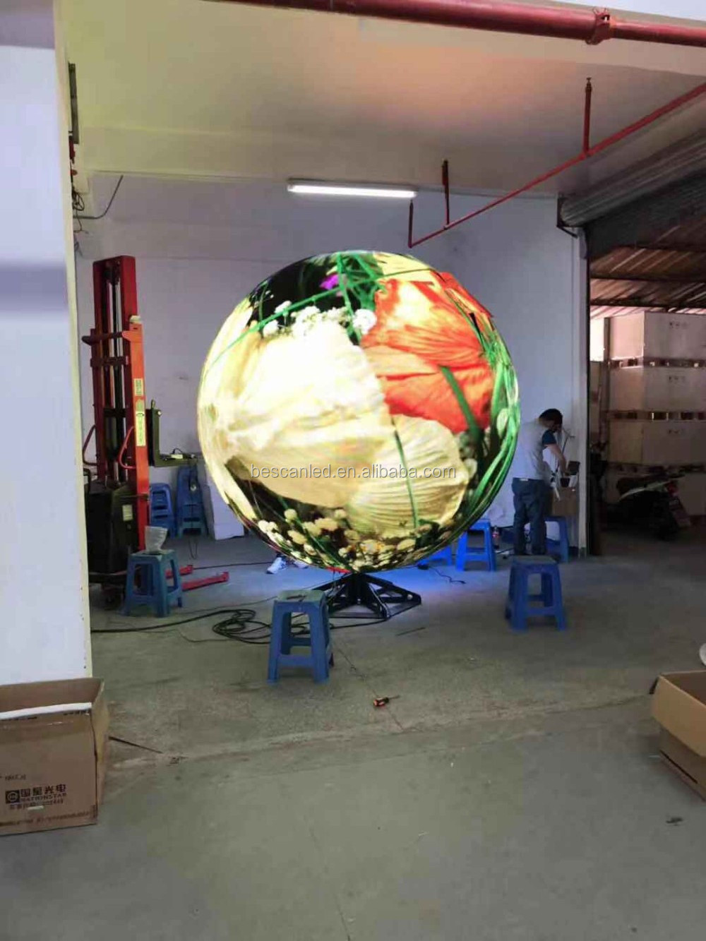 Full Color 360 Degree ball led display Led Video Sphere/Sphere Display screen full color sphere ball led display