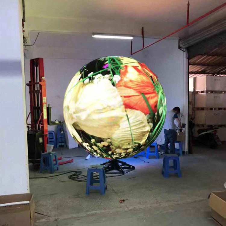 Full Color 360 Degree ball led display Led Video Sphere/Sphere Display screen full color sphere ball led display