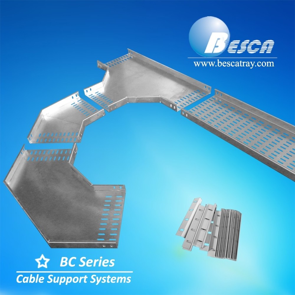 Hot dip galvanized Steel Factory Outlet Sales Heavy Duty Cable tray with Cover Clip