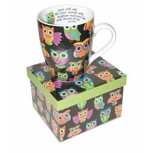 owl full printing mug set gift box ceramic coffee cups gift box promotional competitive price luxury nordic tea coffee milk cup