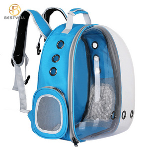 BESTWILL 2021 Hot Selling Airline Approved Portable Pet Carrier Travel backpack Transparent Pet Carrier Backpack Capsule