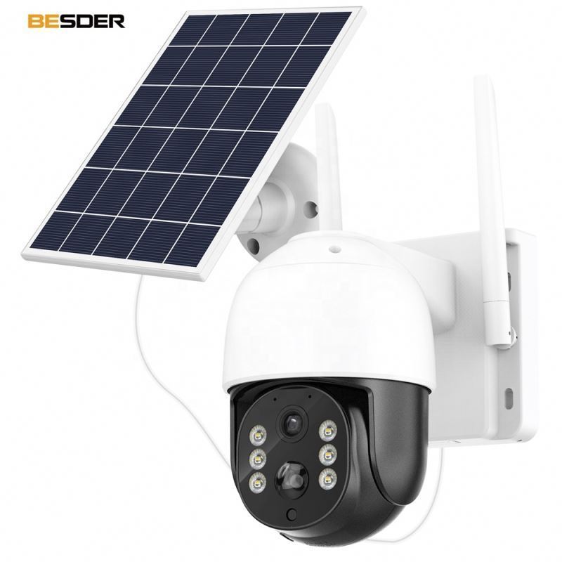 Solar Cctv Camera 5Mp 4G Sim Card Floodlight Camer Mobile Surveillance Tower Tra Outdoor Waterproof Wifi V3