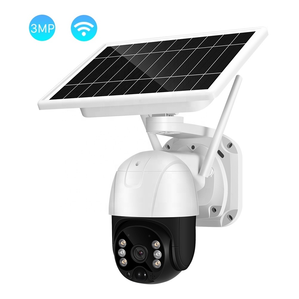 BESDER 3 Megapixel IP Wireless PTZ Solar Camera Digital Zoom Outdoor Home Security PTZ Solar CCTV Camera Wifi