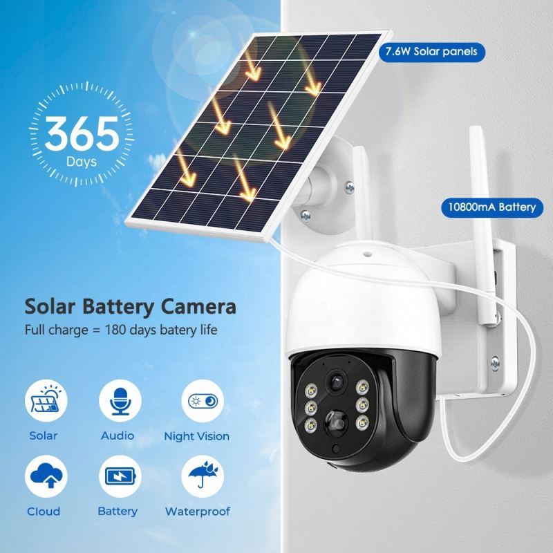 Solar Cctv Camera 5Mp 4G Sim Card Floodlight Camer Mobile Surveillance Tower Tra Outdoor Waterproof Wifi V3