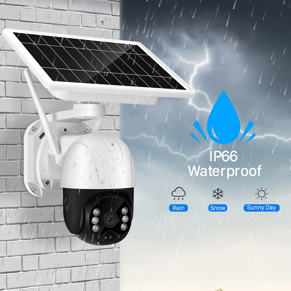 BESDER 3 Megapixel IP Wireless PTZ Solar Camera Digital Zoom Outdoor Home Security PTZ Solar CCTV Camera Wifi