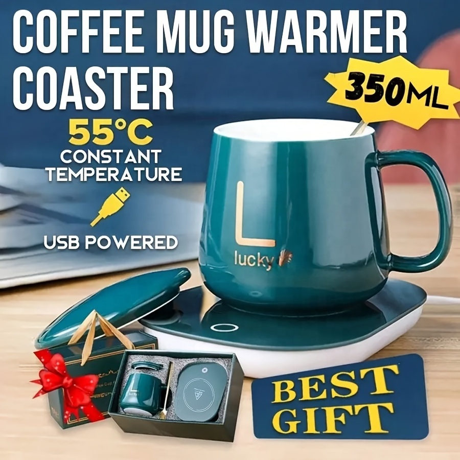 Promotional business Gift Set Temperature Control Heating cup Electric Mug Warmer Smart Coffee mug With Custom Logo