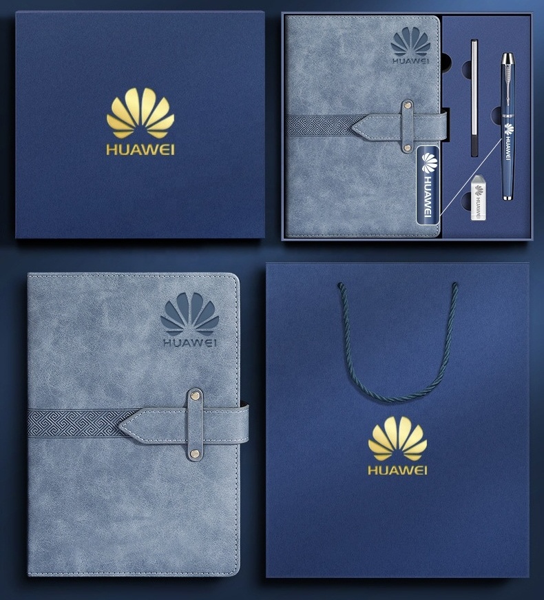 Promotional Luxury Business Gifts Box Set A5 Notebook With Usb Flash Drive Pen set Office Festival executive corporate Gift Sets