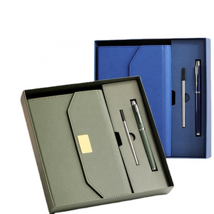 Wholesale VIP corporate business gifts set Notebook pen set with logo Gift box for men Father's school office Teachers'Day gift